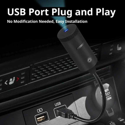 Car Home Galaxy Star Projection Lamp 360° Rotate USB Atmosphere Light