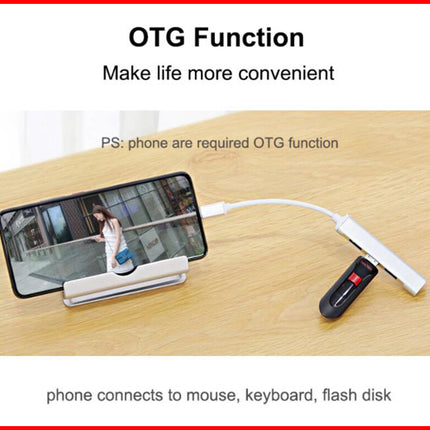 USB C to USB 3.0 OTG Hub, 4 Ports Type C Adapter Connector