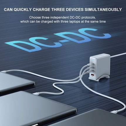 100W GaN Charger 4-Ports Super Fast USB Adapter for AU Plug