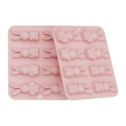 8-Grid Easter Bunny Baking Molds, Food Grade Baking Tools for Cakes