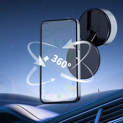 Electric Car Phone Mount Magnetic Suction 360° Rotation Vacuum Holder New