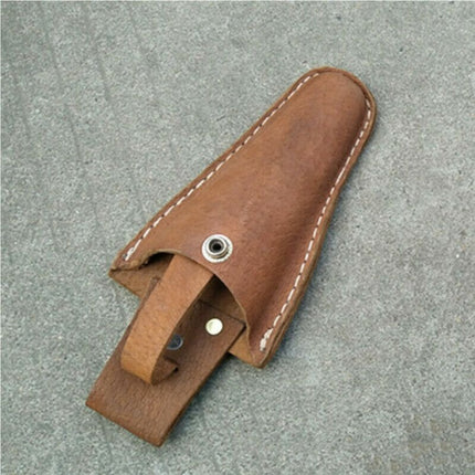 2PCS Brown PU Leather Secateurs Holster Belt Pouch for Garden Tool Scissors