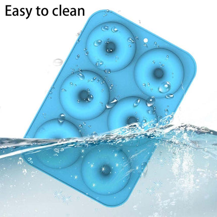 3PCS Silicone Donut Muffin Chocolate Cake Cookie Doughnut Baking Mould Tray