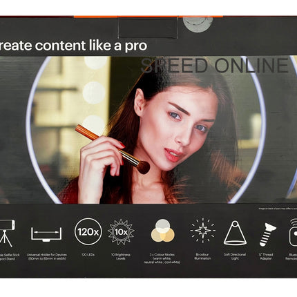 Portable 10" Ring Light with Tripod and Wireless Remote Control