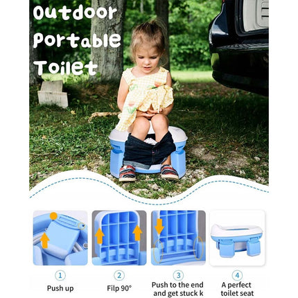 Portable Folding Travel Potty for Toddler Reusable Outdoor Camping