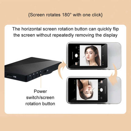 Wireless Magnetic Selfie Monitor Screen Phone Rear Camera Vlog Aid Device