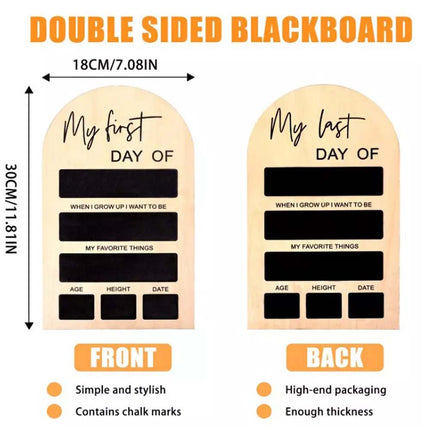 First Day Of School Photo Board Back To School Sign Chalkboard