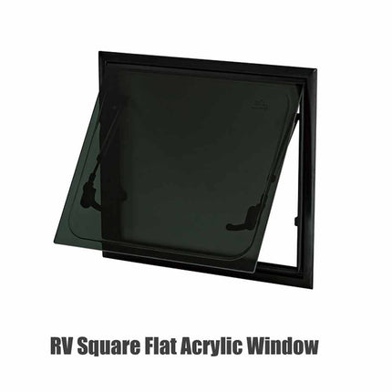 RV Caravan450*1100MM Square Push Out Flat Window Locking Handle Strut Attachment