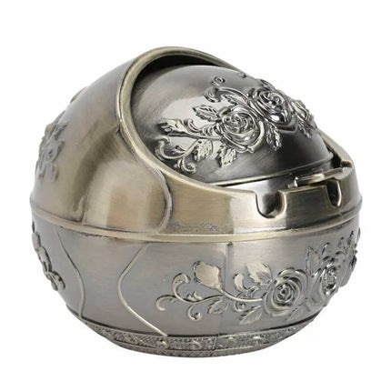 8CM Ashtray with Decorative Lid Holder for Smoking Cigarettes