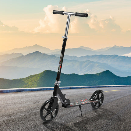 MONVELO Folding Scooter Dual Large Wheels Black-2006732742150197255
