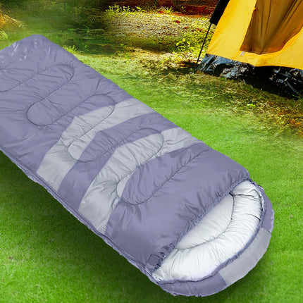 Mountview Single Sleeping Bag Bags Outdoor Grey-2006732920684941319