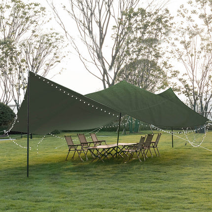 Polyester Canvas Tarp Tarpaulin Sun 2x2 Meter-2018816671220895751