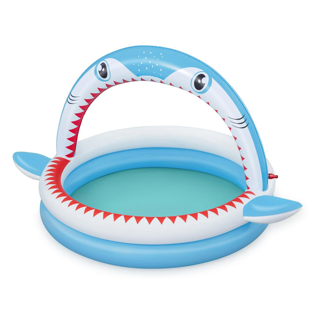 Bestway 1.63m x 1.27m x 92cm Sharktastic Sprinkler Play Pool-2017004926638624768