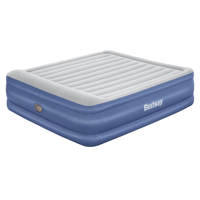 Bestway 203 x 193 x 56cm Tritech Air Mattress King Built-in AC Pump-2017004927657840641
