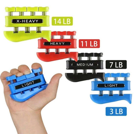 4pcs Finger Strengthener 3LB 7LB 11LB 14LB - Forearm & Hand Exerciser