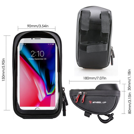 Motorcycle Bike Handlebar Phone Mount Waterproof Case Bicycle Holder