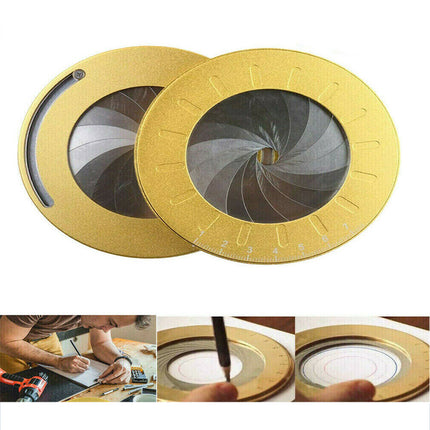 Multi-Function Adjustable Circular Compass Ruler for Drawing & Measuring