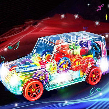 Cool Car Toy for Boys 2-8 Yrs, LED Light & Music, Xmas Gift
