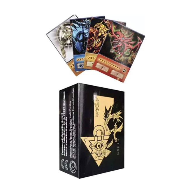 100Pcs YUGI Anime Cards – Blue Eyes, Dark Magician, Exodia, Slifer