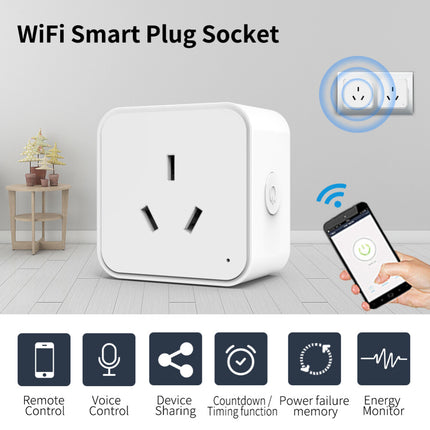 Tuya WiFi/Zigbee 16A Smart AU Socket, Voice Control for Alexa & Google Home