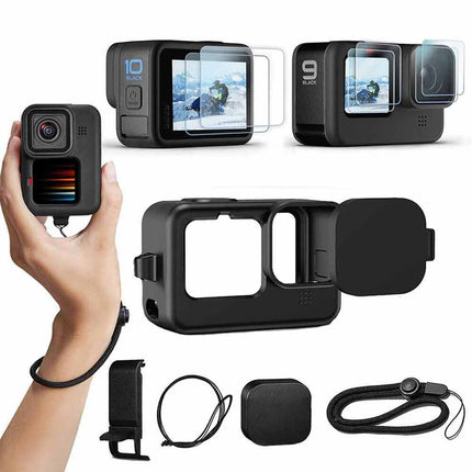 Protective Silicone Case Kit for GoPro Hero 11/10/9 Black Accessories