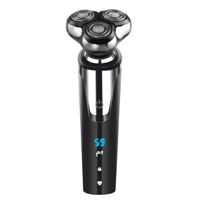 Men's Electric Shaver Dry Wet Cordless Razor USB Rechargeable Rotary