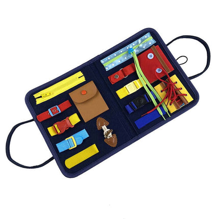 Toddler Montessori Busy Board – Educational Sensory Fine Motor Toy