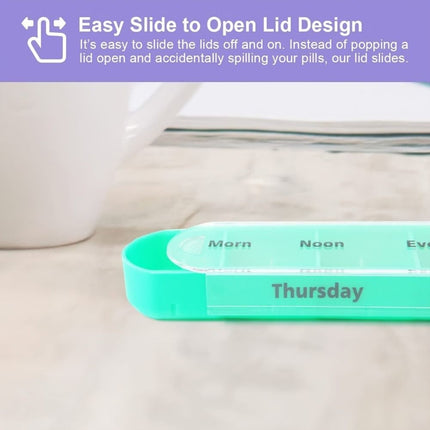 28 Grid 7 Day Weekly Pill Box Tablet Organizer Storage Case