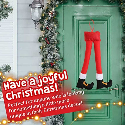 Christmas Santa Elf Legs Car Hanging Decor Stuffed Xmas Ornament Auto Truck