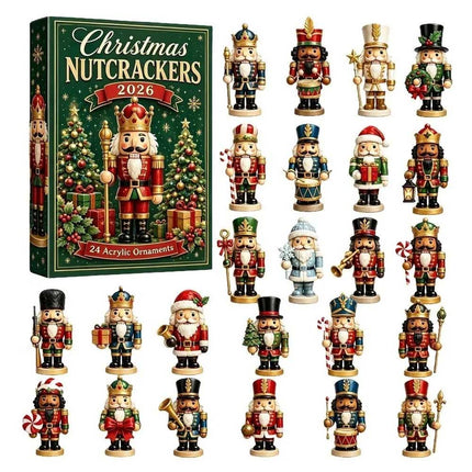2026 Nutcracker Advent Calendar 24 Day Christmas Countdown 2D Acrylic Gift