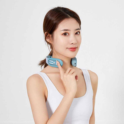 Smart Neck Massager with Heat, Lightweight USB Rechargeable Micro Electric