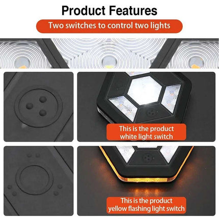 Magnetic 360° Rotating LED Car Warning Light Flashing Emergency Lamp