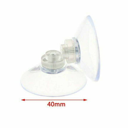 10PCS Strong Suction Cups M4 Screw Rod Knurled Hook Clear Glass Kitchen