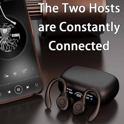 Wireless Bluetooth 5.3 Sport Earbuds Gym Headphones with Mic Sweatproof
