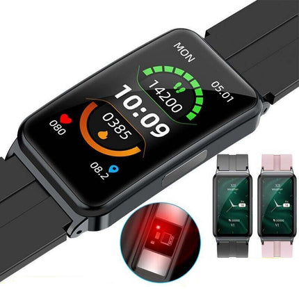 Smart Watch Blood Glucose Monitor ECG HRV Body Temperature Waterproof