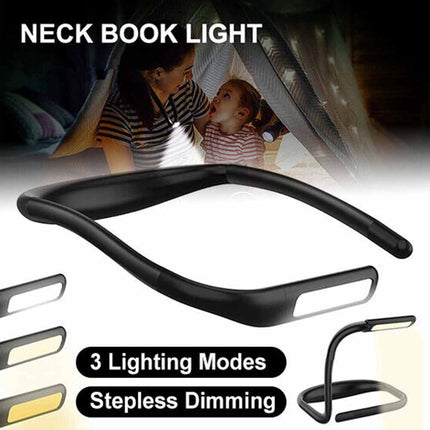 Hands Free LED Neck Reading Light USB Rechargeable Book Bed Night Lamp