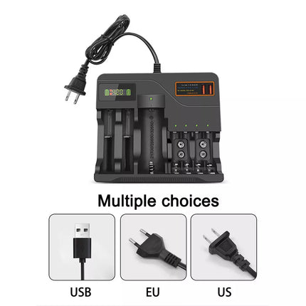 LCD Smart Battery Charger for AAA AA 9V Ni-MH Ni-CD Rechargeable