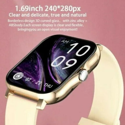 Bluetooth Smart Watch Heart Rate Waterproof for Men Women iPhone Android