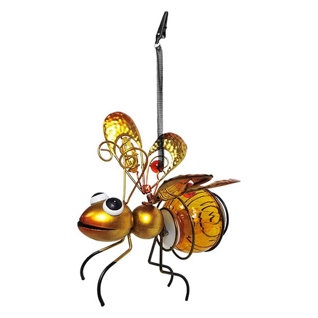 Solar Bee Light Hanging Waterproof Outdoor Tree Ornament Garden Decor