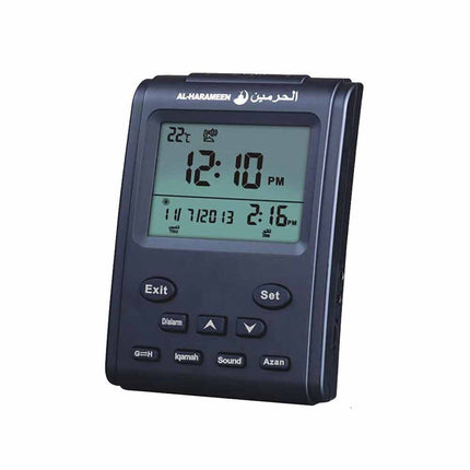 LCD Digital Prayer Clock, Islamic Azan Alarm for Mosque Desk Use