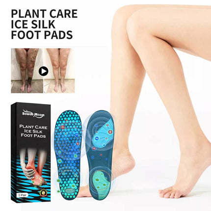Oveallgo Ice Silk Foot Pads Plant Care Cooling Therapeutic Foot Patches