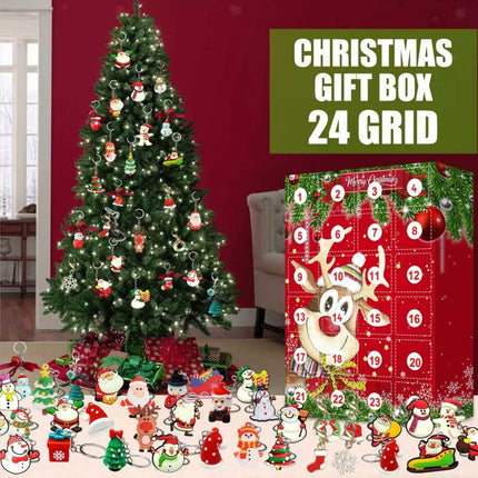Christmas Advent Calendar with 24 Hanging Toys Countdown Set