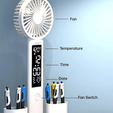 4-in-1 LED Desk Lamp with Fan, Dimmable Reading Light & Night Lamp