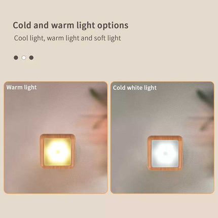 6 LED Motion Sensor Night Light Battery Operated Indoor Closet Cabinet Lamp