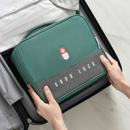Portable Medical Storage Box Emergency Medicine Bag First Aid Organizer