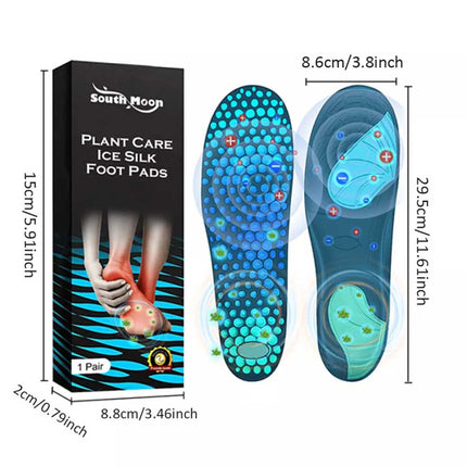 Oveallgo Ice Silk Foot Pads Plant Care Cooling Therapeutic Foot Patches