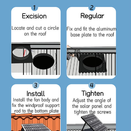 SolarKing Solar Roof Fan 35 Watts 15V 320mm SRVF V2 Ventilation Fan