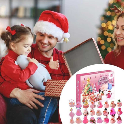 2025 Christmas Countdown Advent Calendar Pink Duck Daily Surprise