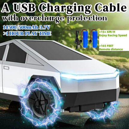 Rechargeable 1:24 Tesla Cybertruck Remote Control Car Gift