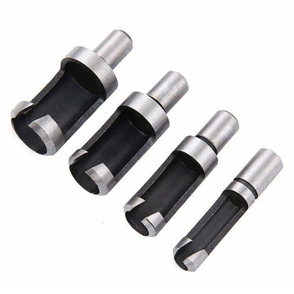 8PCS Wood Plug Cutter Dowel Making Kit Drill Tenon Woodworking Tools